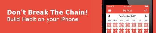 Don't Break The Chain App for iPhone!